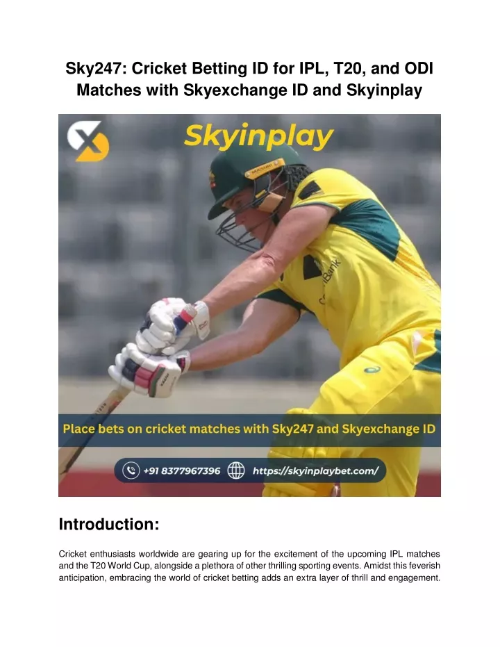 sky247 cricket betting