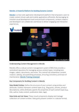 mendix a powerful platform for building dynamic