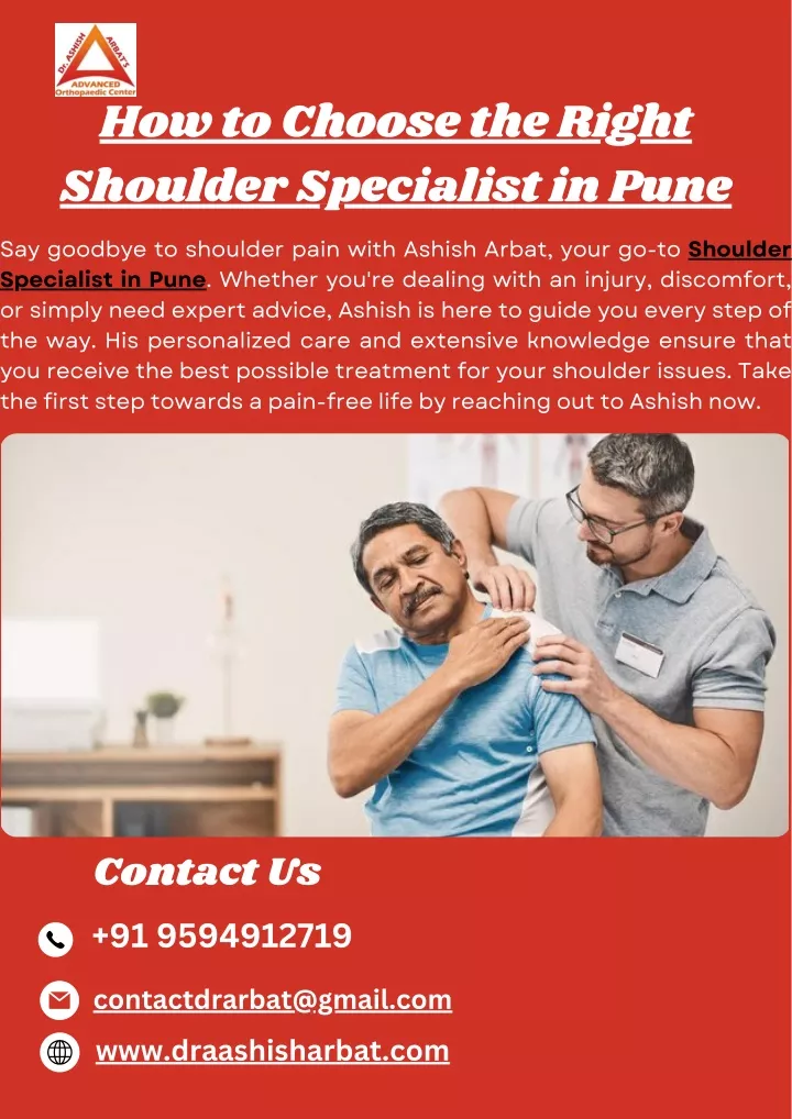 how to choose the right shoulder specialist