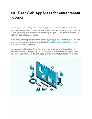 40  Best Web App Ideas for entrepreneur in 2024