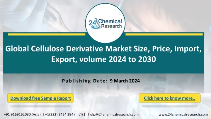 global cellulose derivative market size price