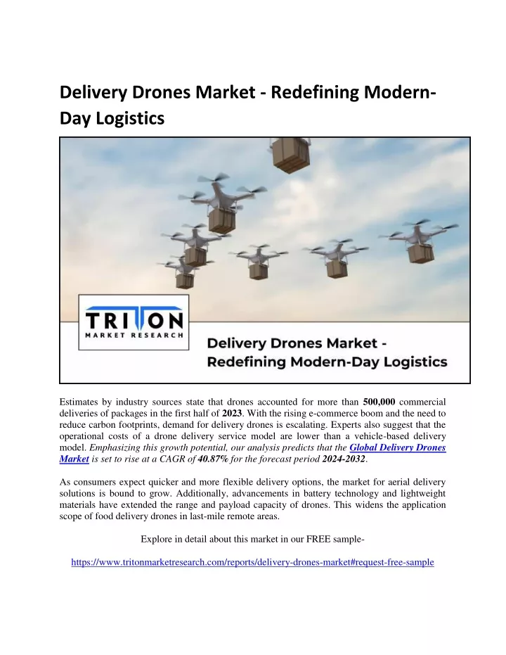 delivery drones market redefining modern