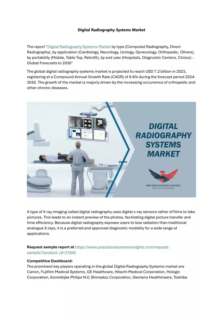 digital radiography systems market