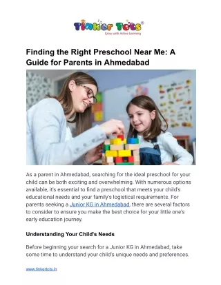 Preschool Near Me