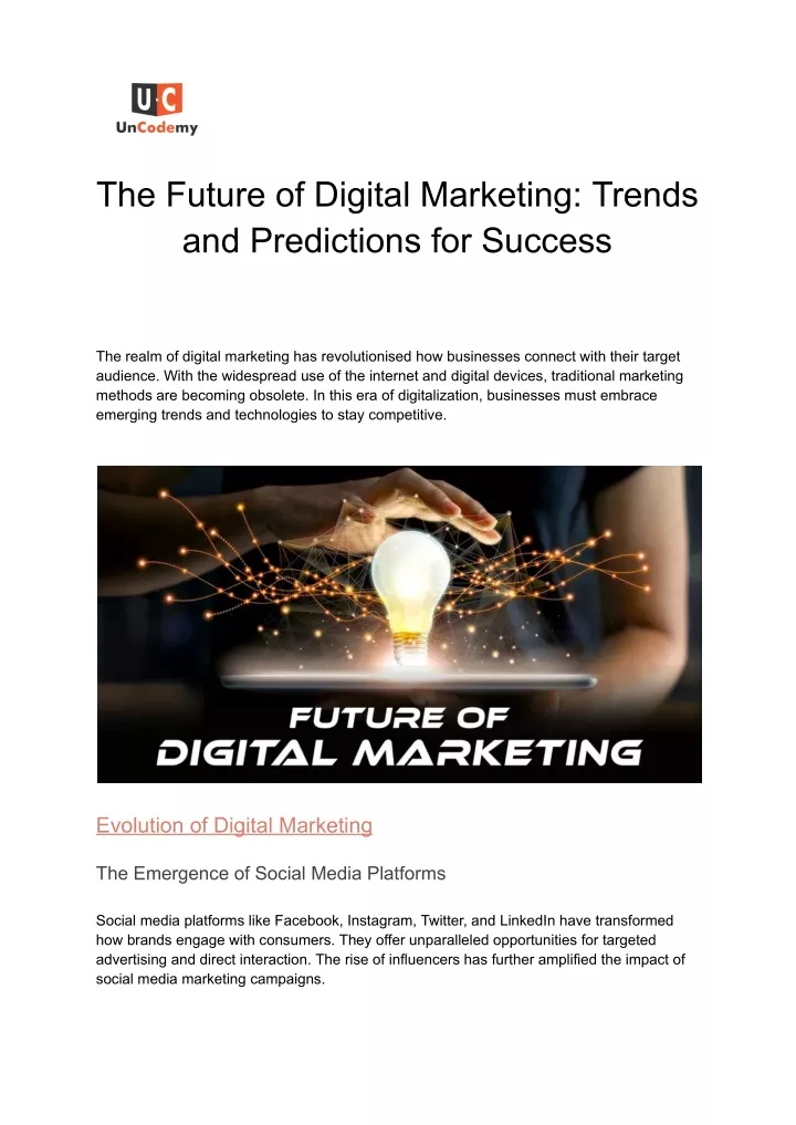 the future of digital marketing trends