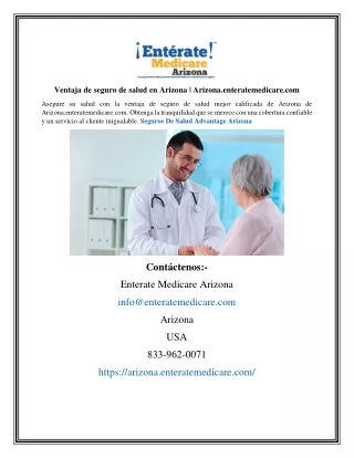 Seguros De Salud AdvVentaja de seguro de salud en Arizona | Arizonantage Arizona