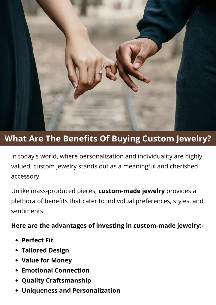 what are the benefits of buying custom jewelry