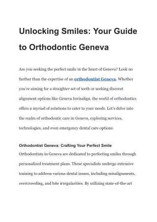 Unlocking Smiles_ Your Guide to Orthodontic Geneva (1)