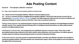Overcoming Pornography Addiction A Comprehensive Guide to Treatment and Recovery