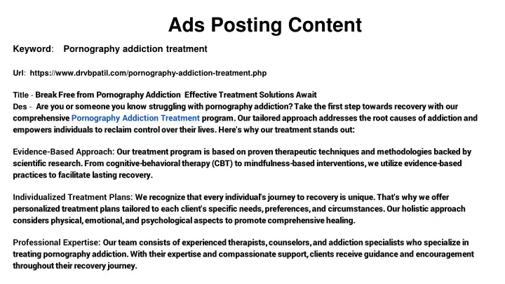 Ppt Overcoming Pornography Addiction A Comprehensive Guide To Treatment And Recovery