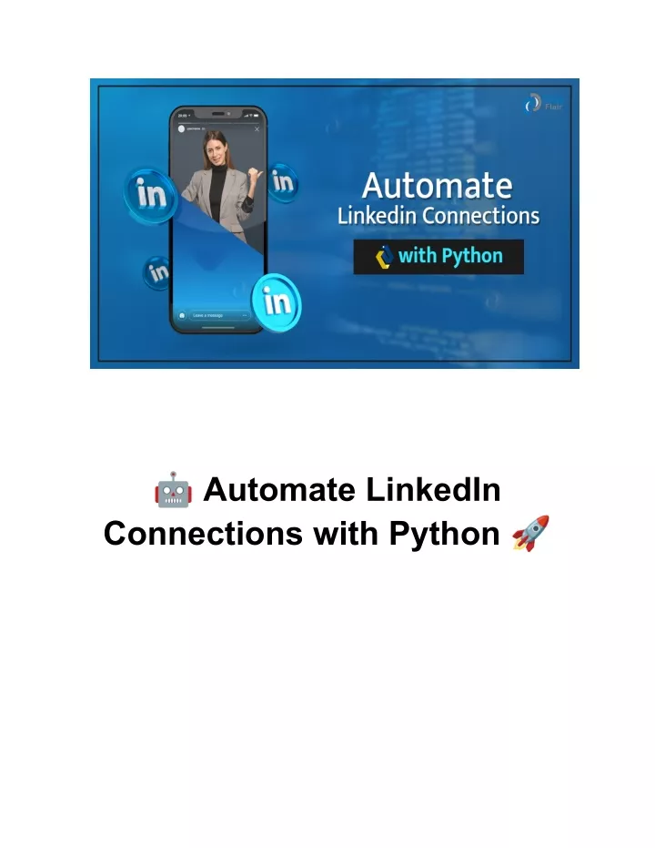 automate linkedin connections with python