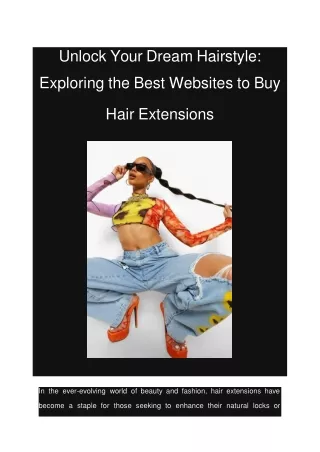 Unlock Your Dream Hairstyle_ Exploring the Best Websites to Buy Hair Extensions