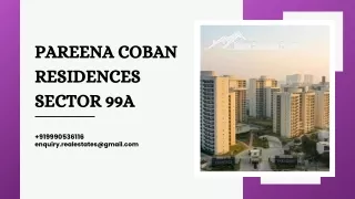 Pareena Coban Residences Sector 99A (2)