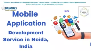 Mobile Application Development Service in Noida, India