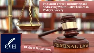 Identifying and Addressing White-Collar Crimes in Today's Society