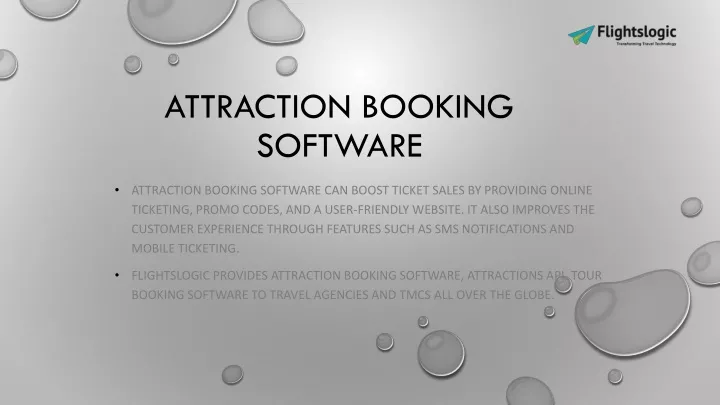 attraction booking software