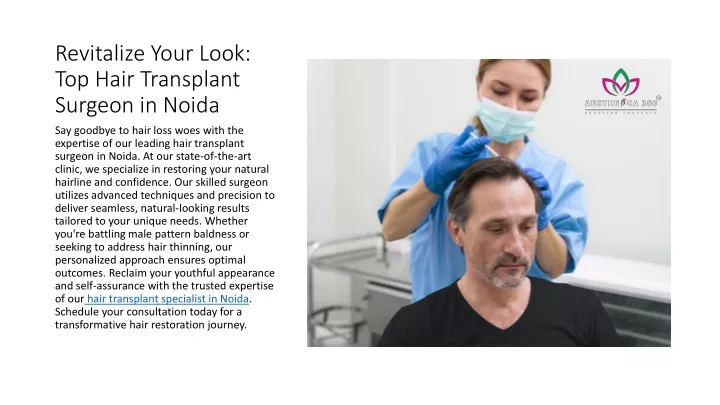 revitalize your look top hair transplant surgeon in noida