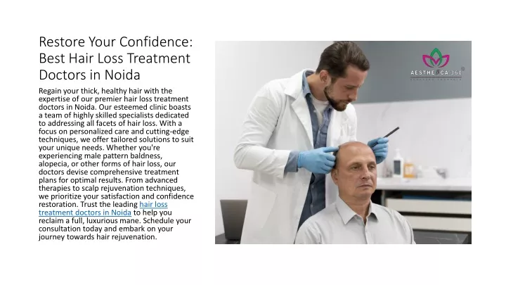 restore your confidence best hair loss treatment doctors in noida