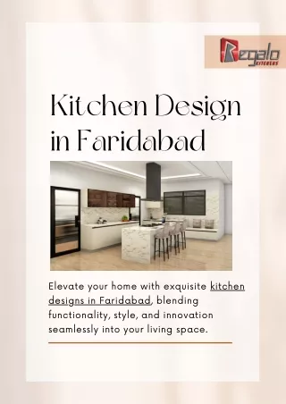Kitchen Design In Faridabad | Regalo Kitchens