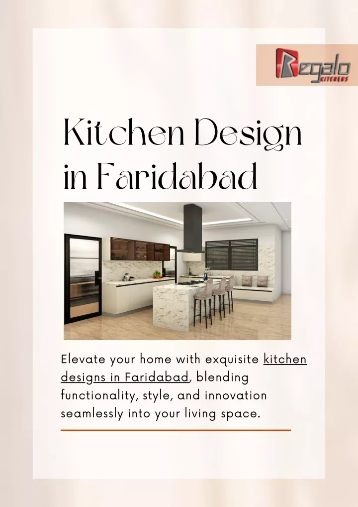 kitchen design in faridabad