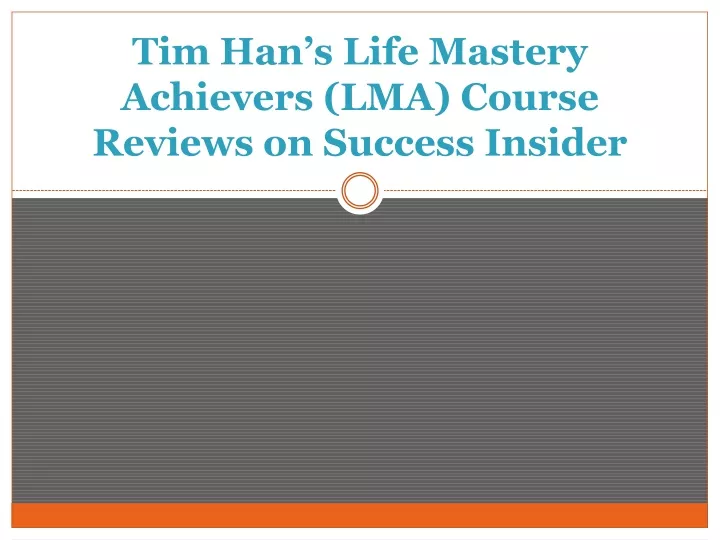 tim han s life mastery achievers lma course reviews on success insider