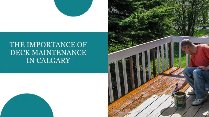 the importance of deck maintenance in calgary