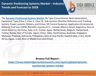 dynamic positioning systems market industry