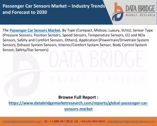 passenger car sensors market industry trends