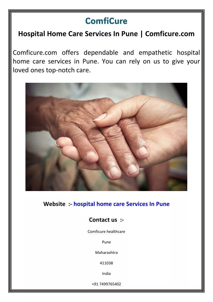 hospital home care services in pune comficure com