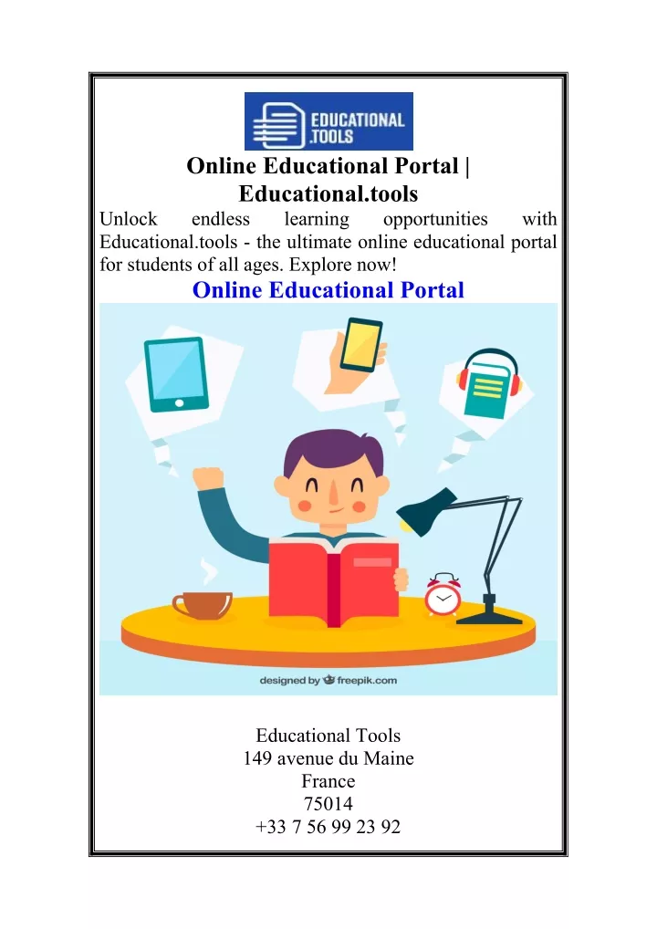 online educational portal educational tools