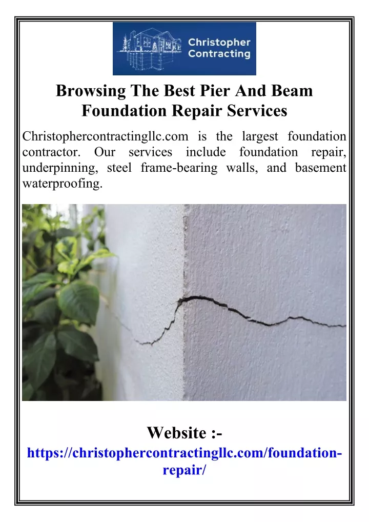 browsing the best pier and beam foundation repair