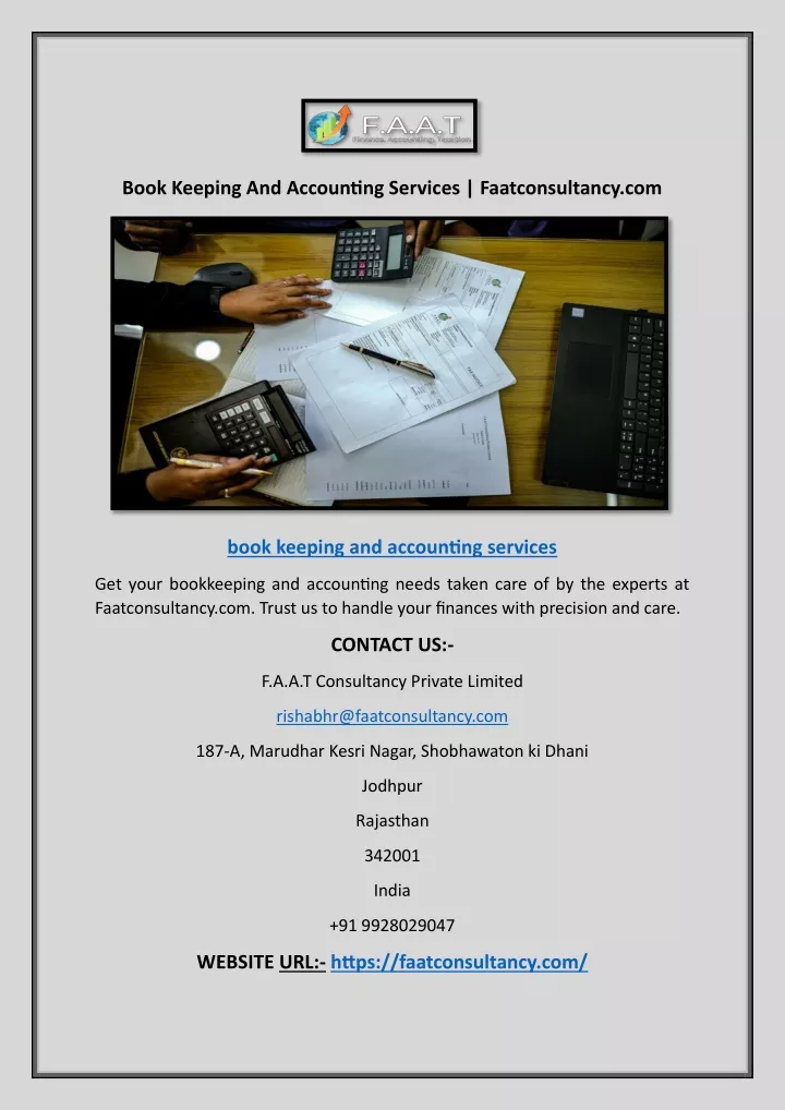 book keeping and accounting services