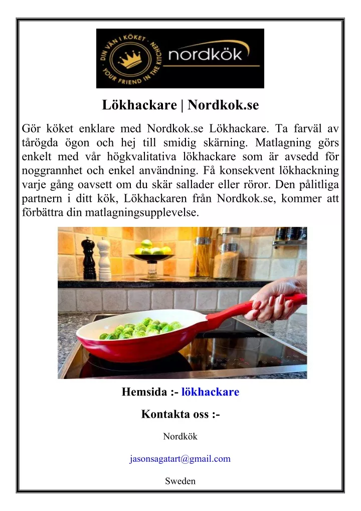 l khackare nordkok se