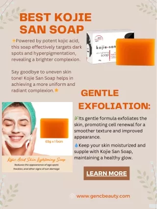 best kojie san soap powered by potent kojic acid