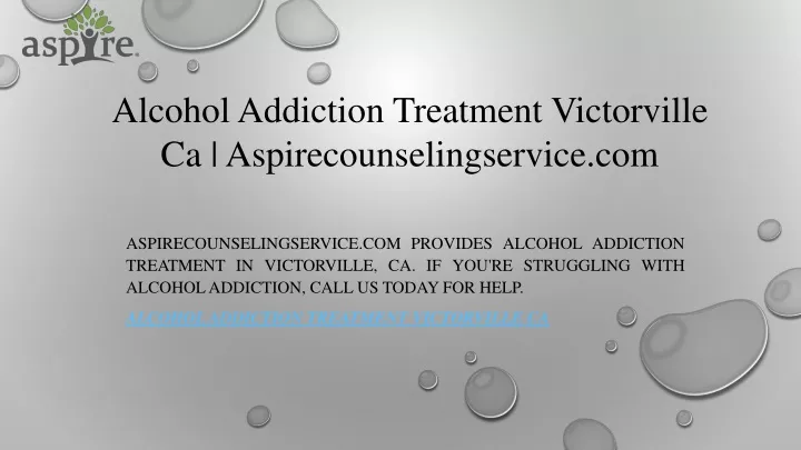 alcohol addiction treatment victorville