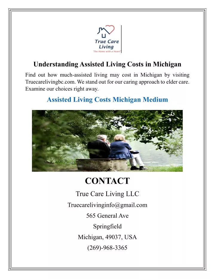 understanding assisted living costs in michigan