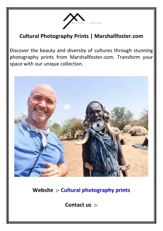 Cultural Photography Prints  Marshallfoster.com