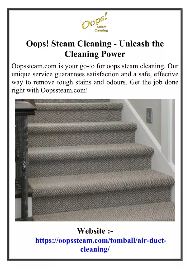oops steam cleaning unleash the cleaning power