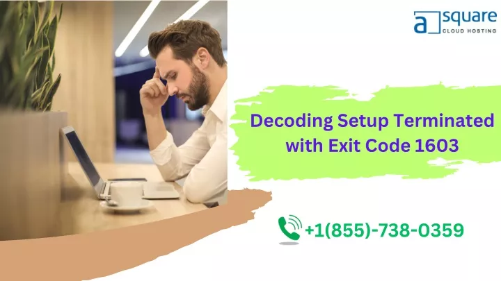 decoding setup terminated with exit code 1603
