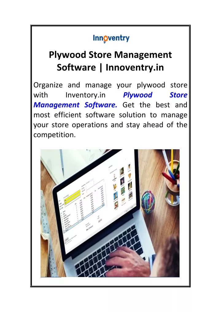 plywood store management software innoventry in