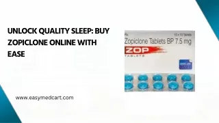 Unlock Quality Sleep Buy Zopiclone Online with Ease
