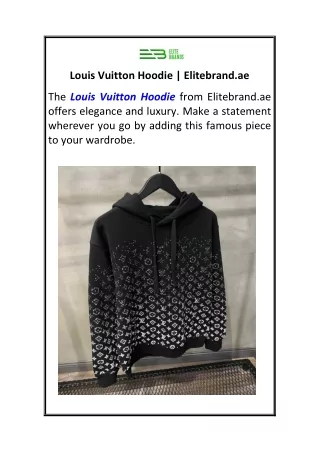 Louis Vuitton Hoodie  Elitebrand.ae