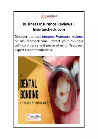 Business Insurance Reviews  Insurancheck.com