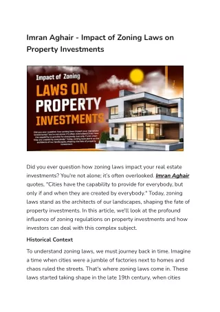 Examining Their Significance in Real Estate Investments