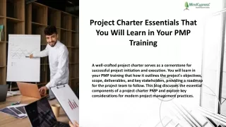 Project Charter Essentials That You Will Learn in Your PMP Training
