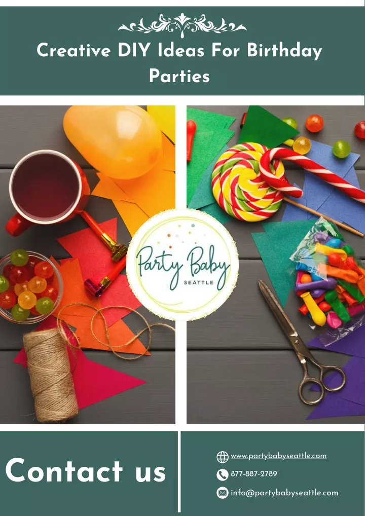 creative diy ideas for birthday parties