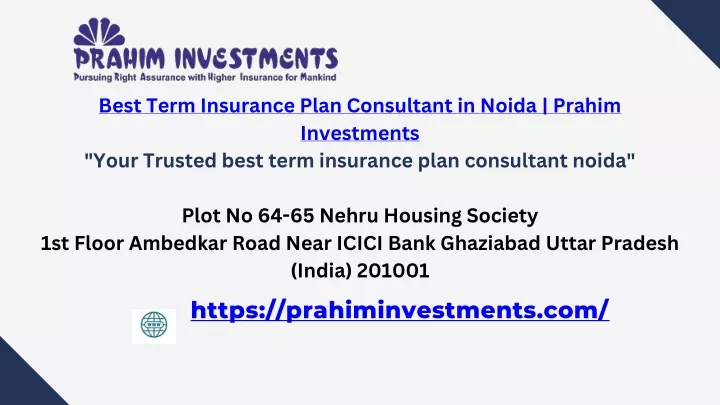 best term insurance plan consultant in noida