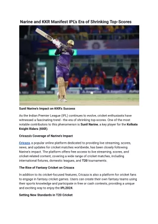 _Narine and KKR Manifest IPL's Era of Shrinking Top-Scores  Sunil Narine's Impact on KKR's Success.docx (1)