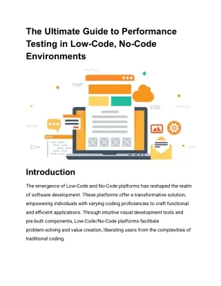 the ultimate guide to performance testing