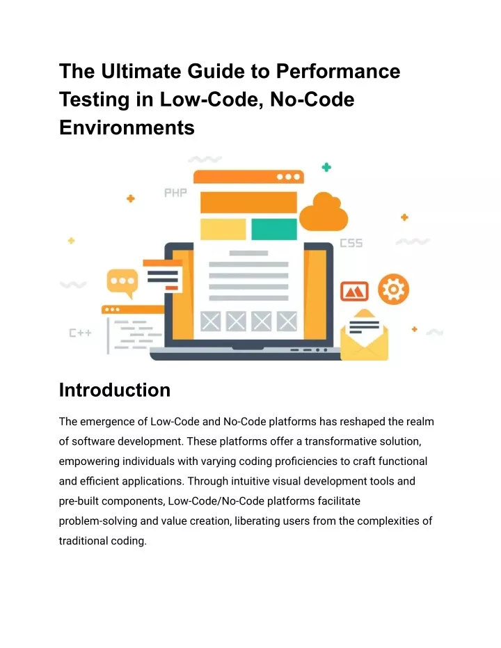 the ultimate guide to performance testing